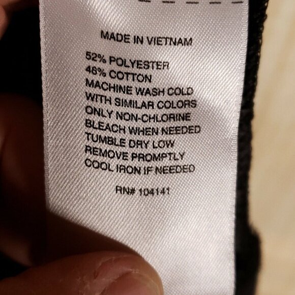 Reebok Womens Black Short Sleeve Oversized Burnout Top Large - Picture 7 of 7